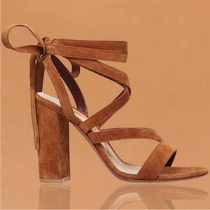 Gianvito Rossi Janis camel 105 heels size 37